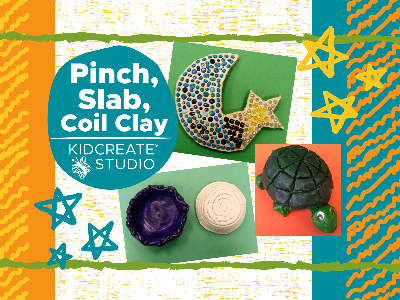 Pinch, Slab, Coil Clay Summer Camp (4-9 Years) Pinch, Slab, Coil Clay Summer Camp (4-9 Years)